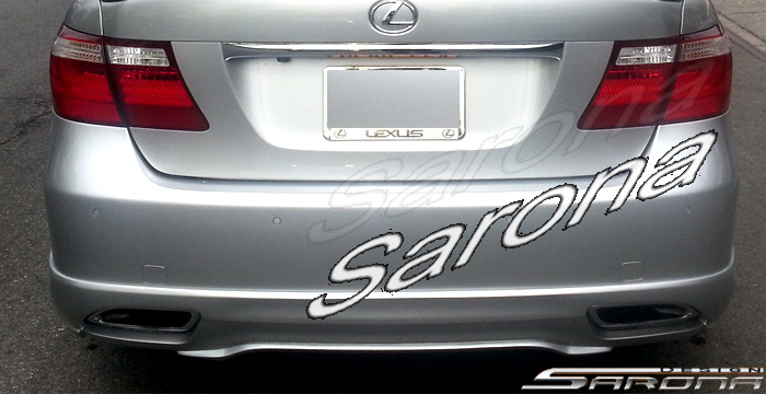 Custom Lexus LS460  Sedan Rear Add-on Lip (2006 - 2011) - $550.00 (Part #LX-001-RA)